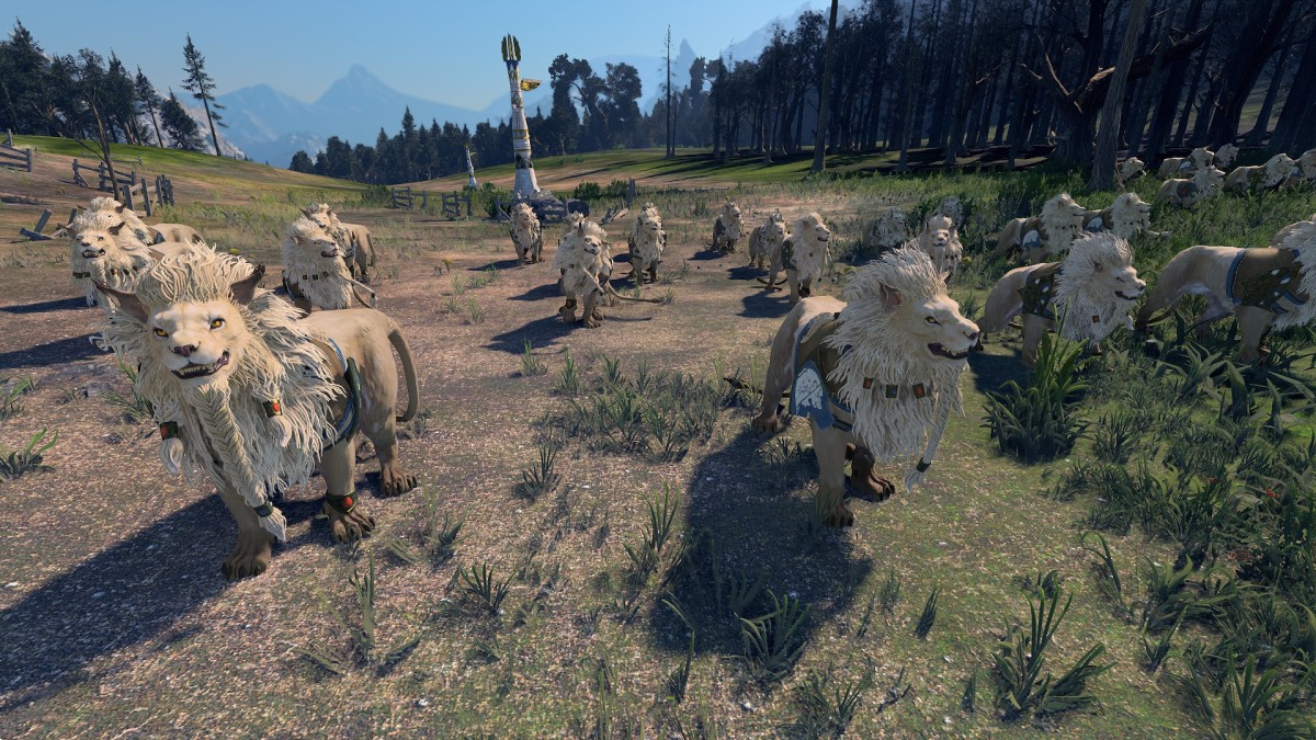 Total War: Warhammer 3 High Elves War Lions.
